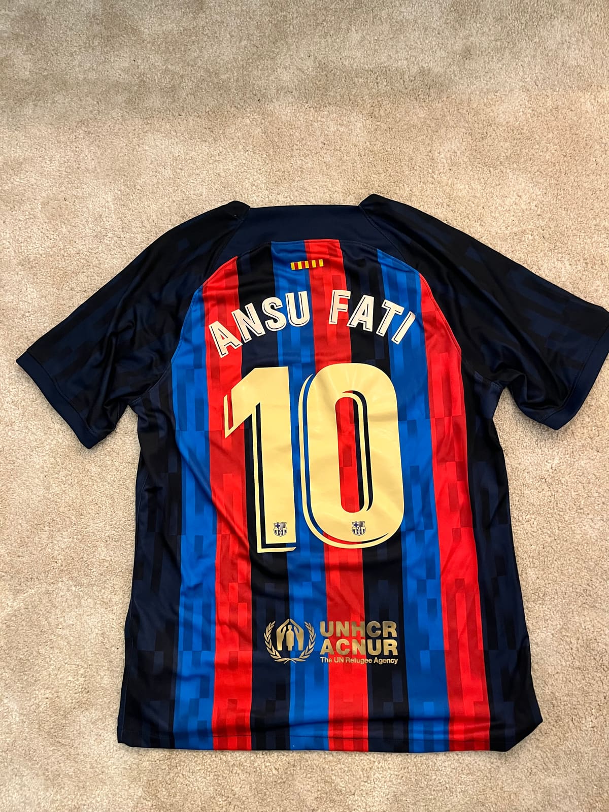Barcelona 2022/23 Home Kit shirt, size L